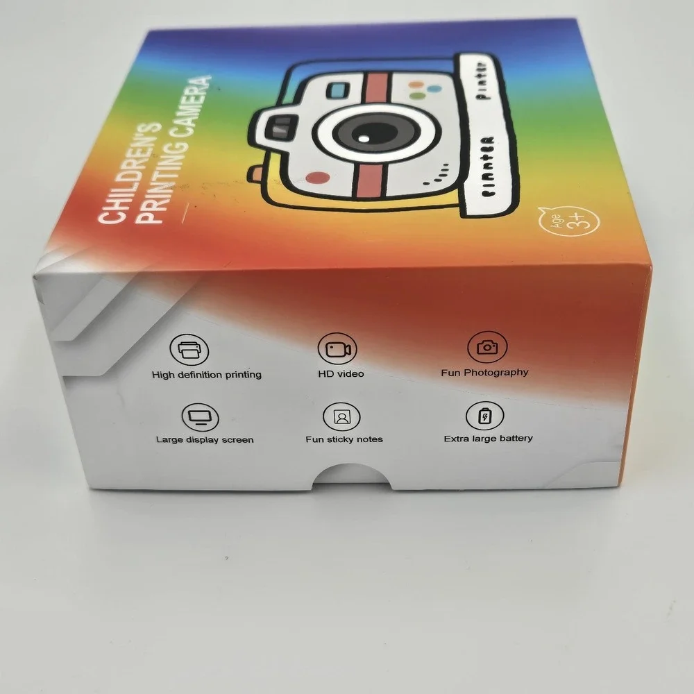 Kids Instant Print Camera 1080P Digital HD Camera Video Purple 1‎ Print Paper